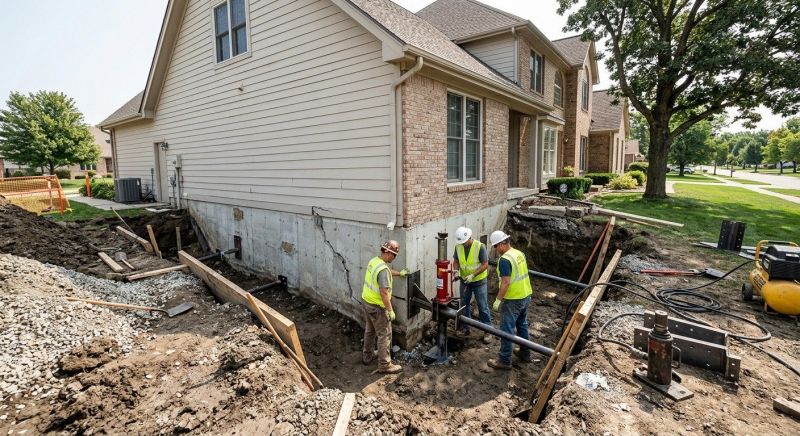 Our team working on Foundation Repair projects in Citrus County, FL