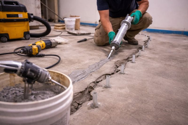 Cracked Basement Floor Repair in Citrus County, FL